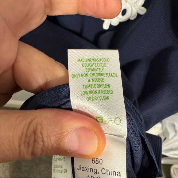 NWT Lilly Pulitzer navy Calista dress xs - Picture 8 of 8